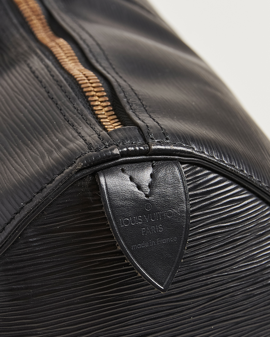 Men | Louis Vuitton Pre-Owned Keepall 45 Epi Leather Bag Black | Louis Vuitton Pre-Owned | Keepall 45 Epi Leather Bag Black