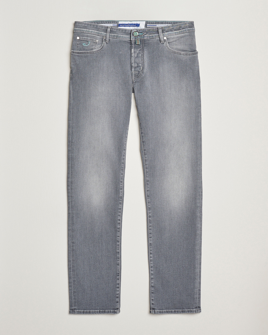 Men | Jeans | Jacob Cohën | Nick Slim Fit Stretch Jeans Light Grey
