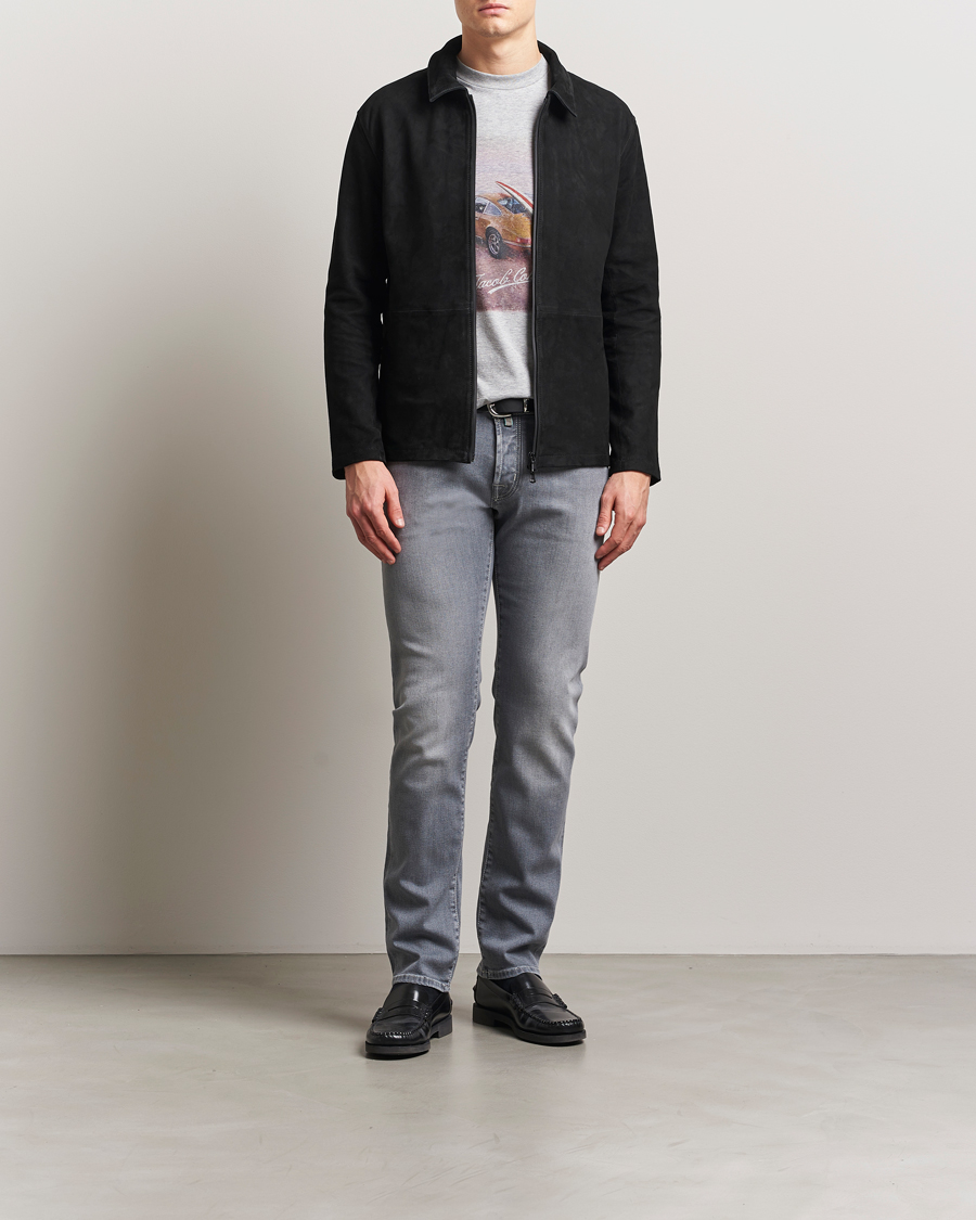 Men | Jeans | Jacob Cohën | Nick Slim Fit Stretch Jeans Light Grey