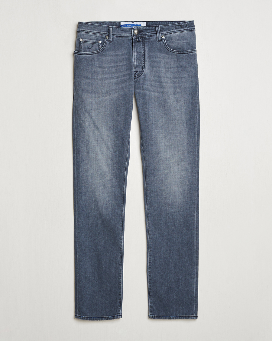 Men | Jeans | Jacob Cohën | Bard Slim Fit Stretch Jeans Mid Grey