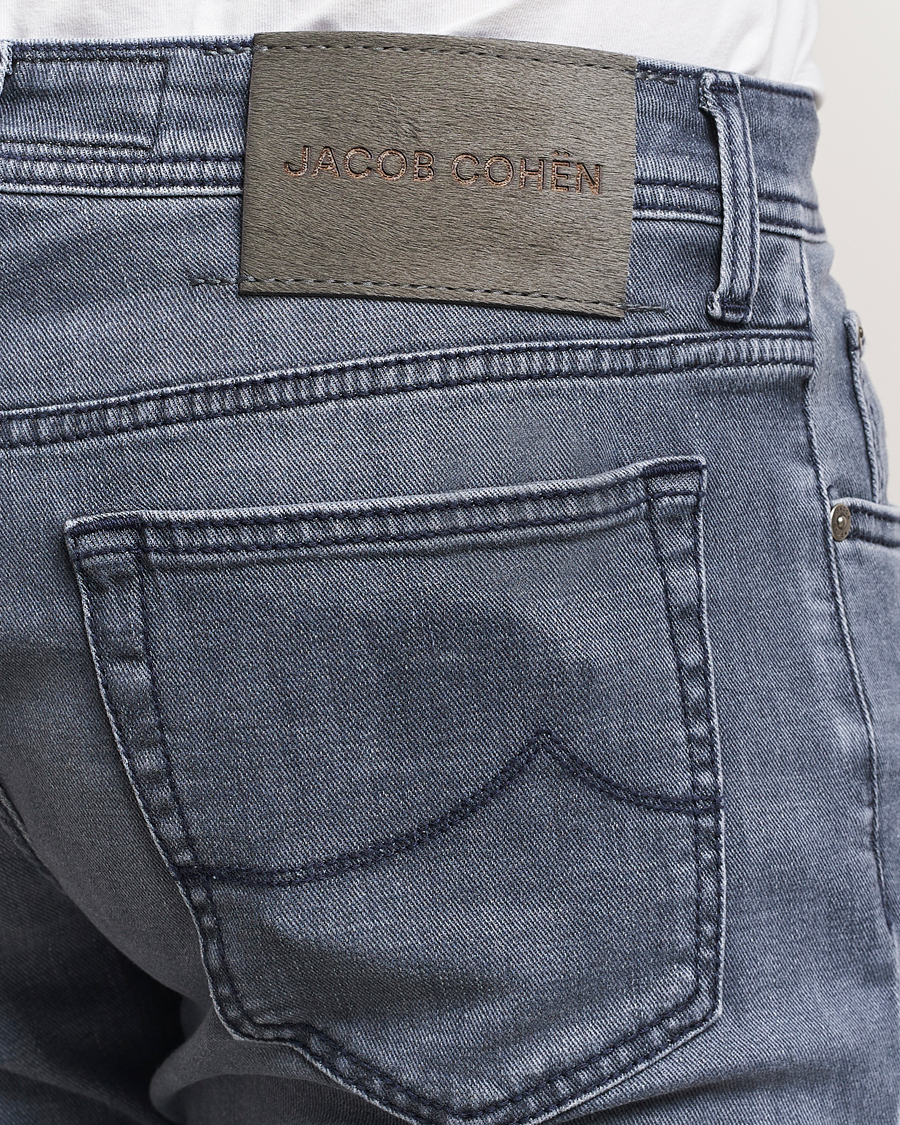 Men | Jeans | Jacob Cohën | Bard Slim Fit Stretch Jeans Mid Grey