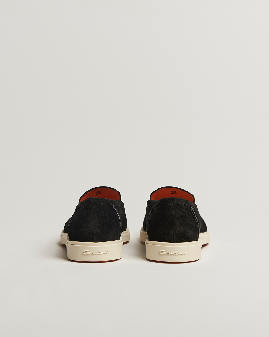 Men | Loafers | Santoni | Detroit Loafers Black Suede