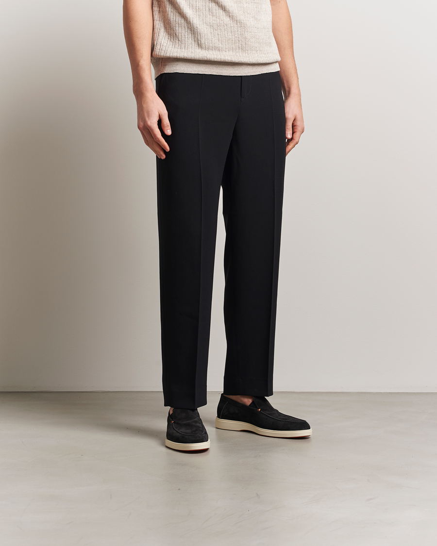 Men | Loafers | Santoni | Detroit Loafers Black Suede