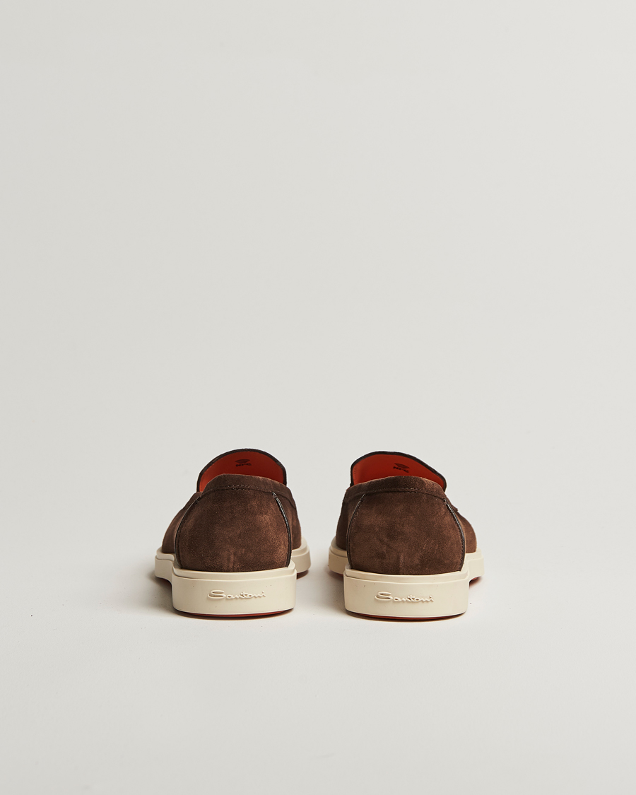 Men | Loafers | Santoni | Detroit Loafer Brown Suede