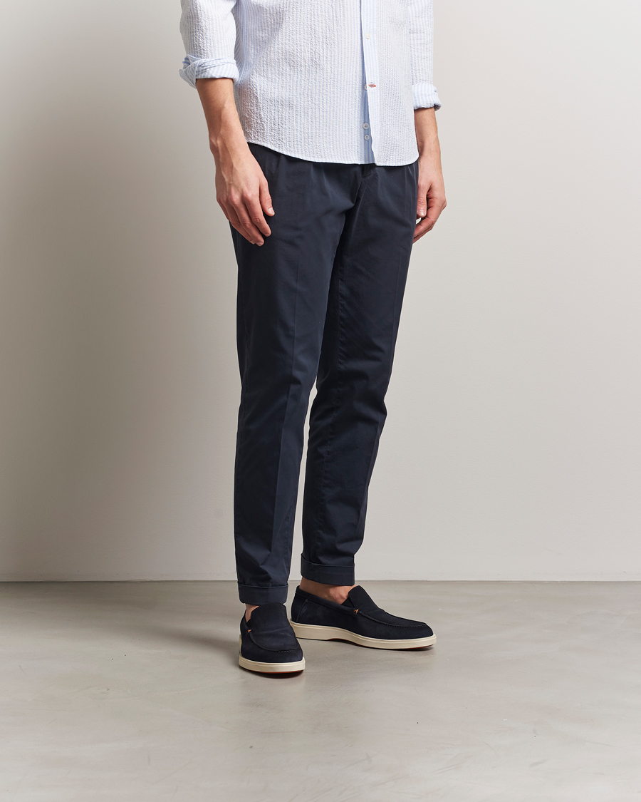 Men | Loafers | Santoni | Detroit Loafers Navy Suede