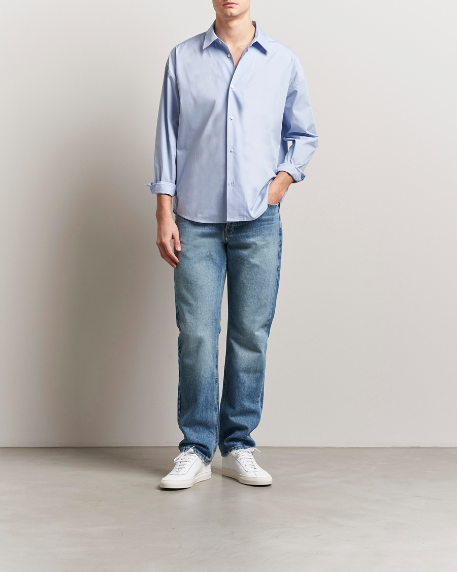 Men | Shirts | FRAME | Relaxed Cotton Shirt Light Blue