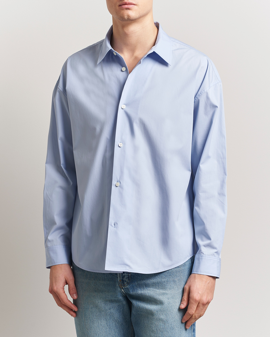Men | Shirts | FRAME | Relaxed Cotton Shirt Light Blue