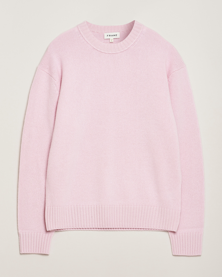Men | Sweaters & Knitwear | FRAME | Cashmere Crewneck Light Pink
