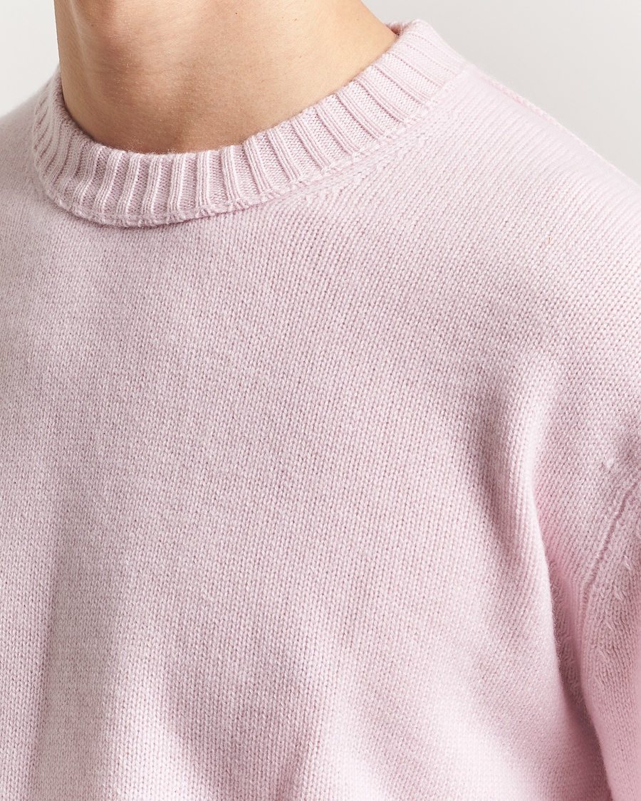 Men | Sweaters & Knitwear | FRAME | Cashmere Crewneck Light Pink