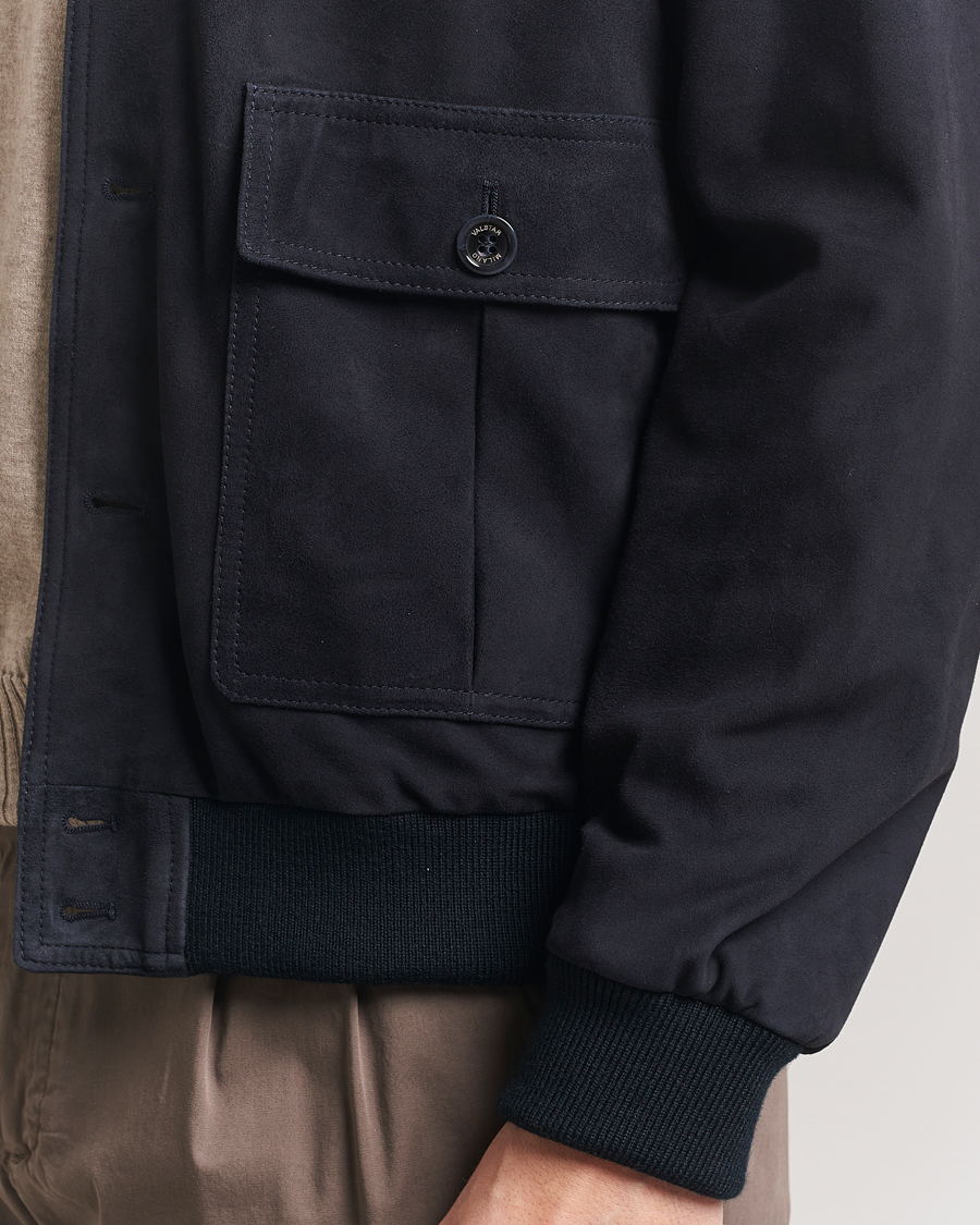 Men | Coats & Jackets | Valstar | Valstarino Suede Jacket Navy