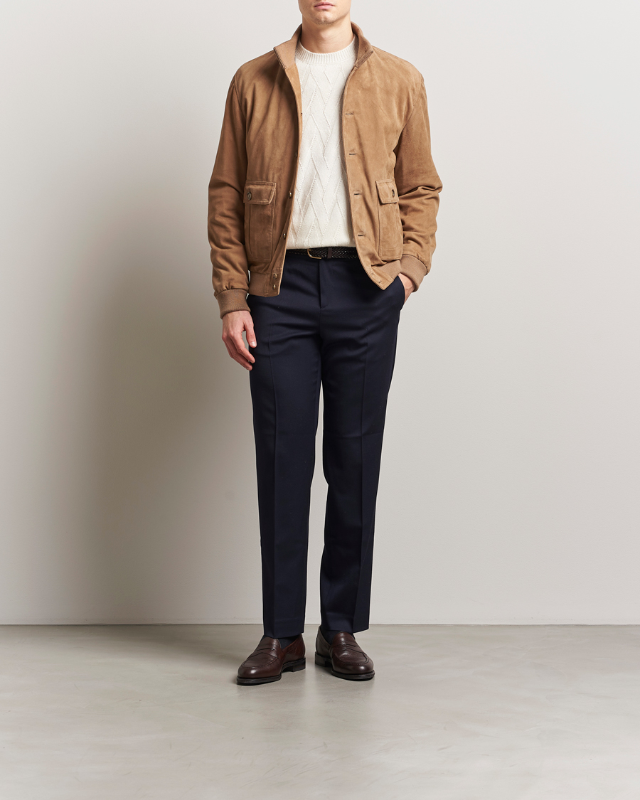 Men | Coats & Jackets | Valstar | Valstarino Suede Jacket Arachide