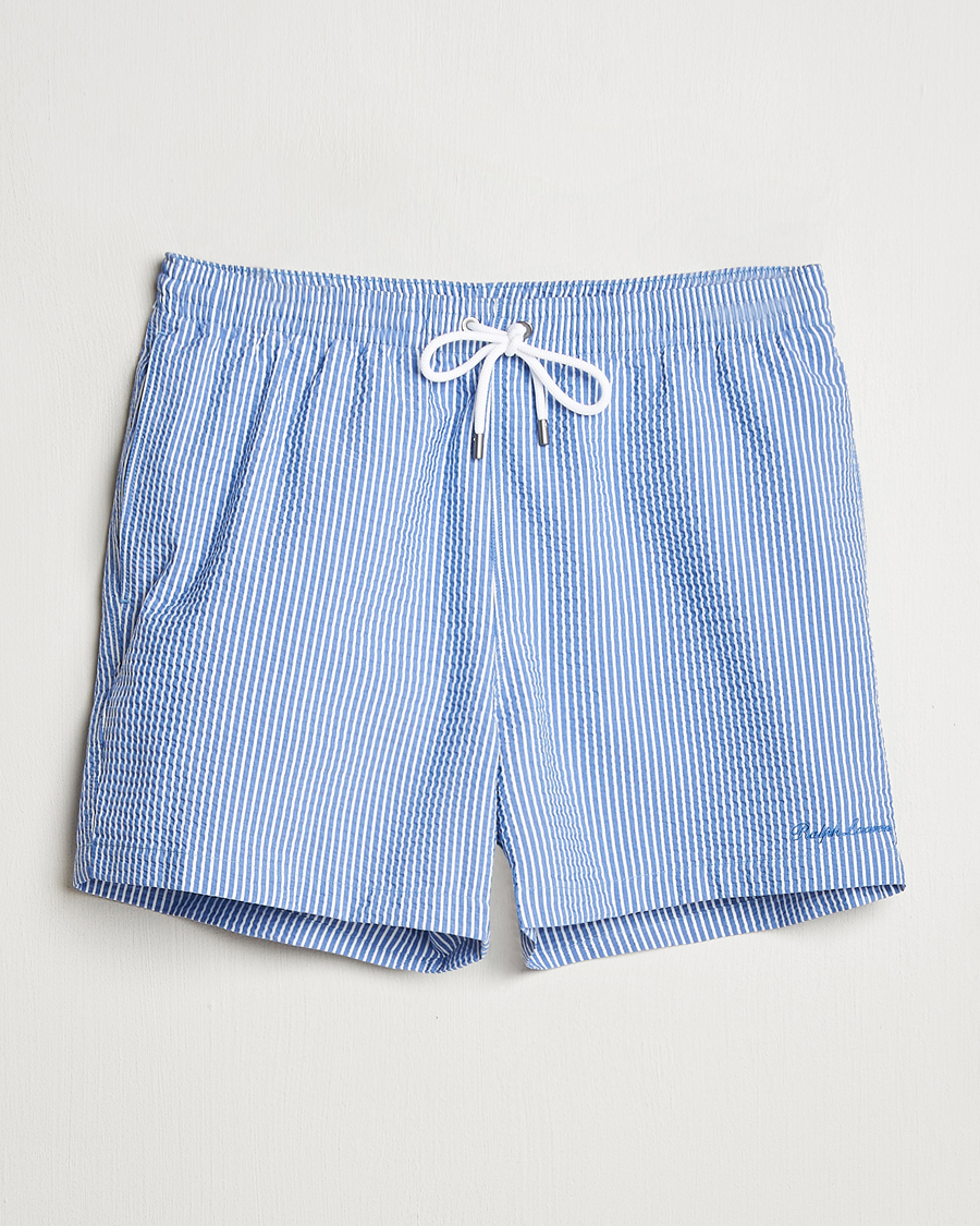 Men | Swimwear | Ralph Lauren Purple Label | Amalfi Swim Shorts Light Blue