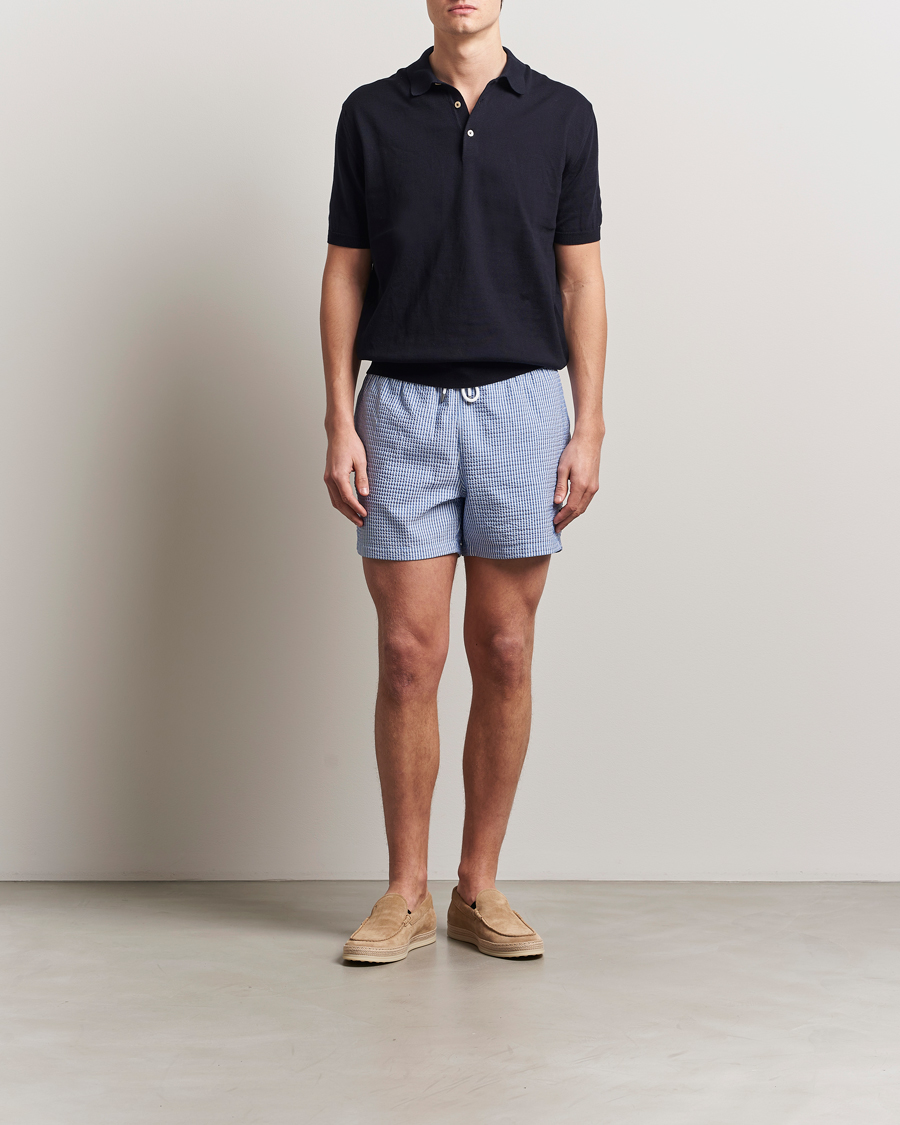 Men | Swimwear | Ralph Lauren Purple Label | Amalfi Swim Shorts Light Blue