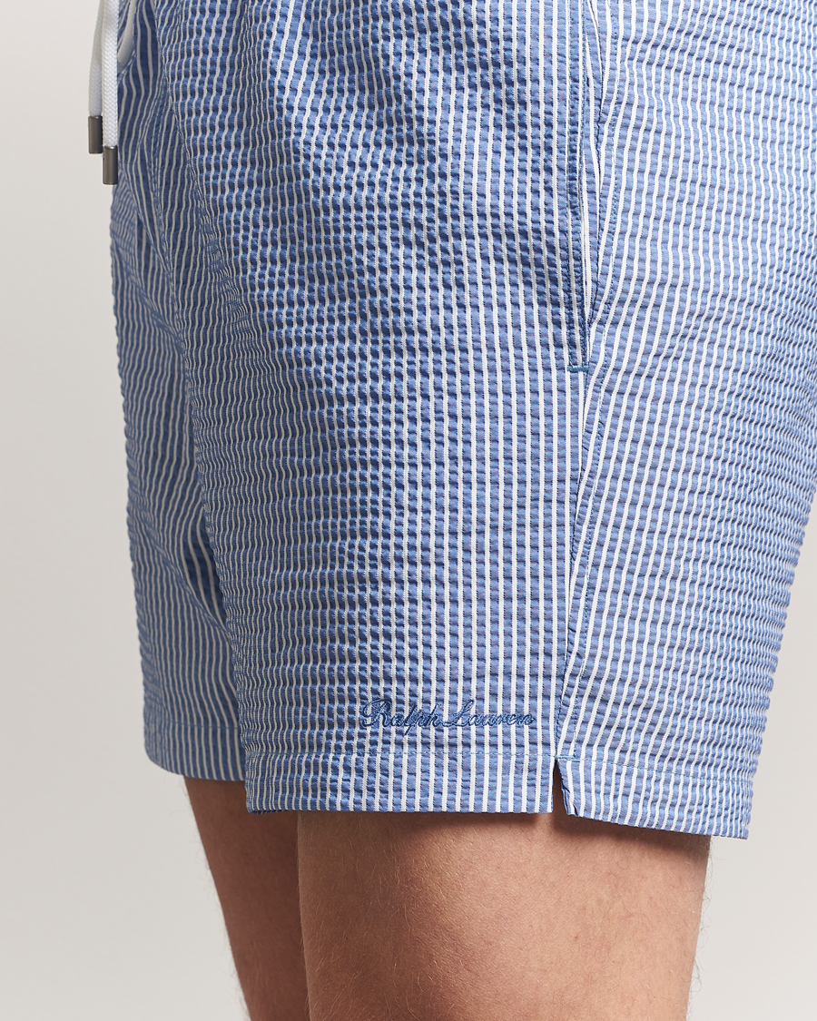 Men | Swimwear | Ralph Lauren Purple Label | Amalfi Swim Shorts Light Blue