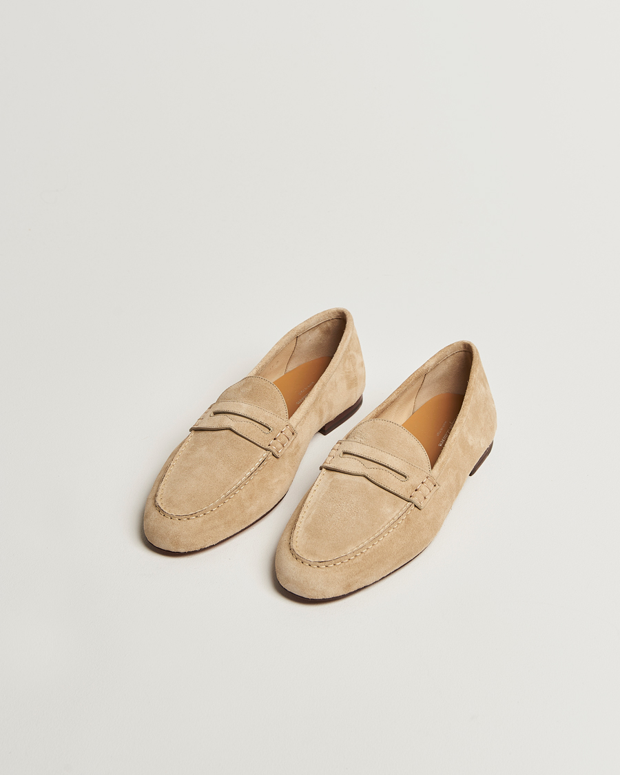 Men | Loafers | Ralph Lauren Purple Label | Penny Loafers Beige