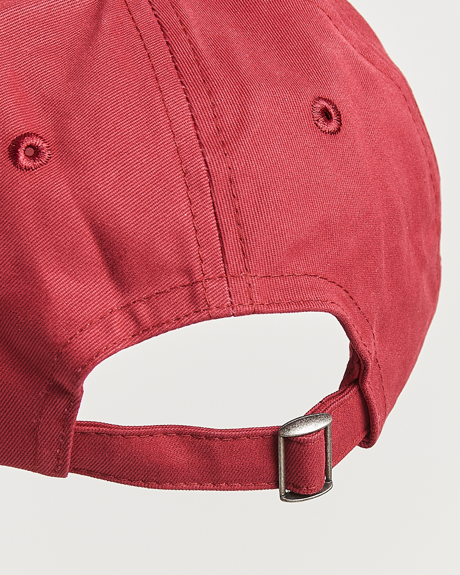 Men | Hats & Caps | Drake's | Stem Flower Baseball Cap Maroon