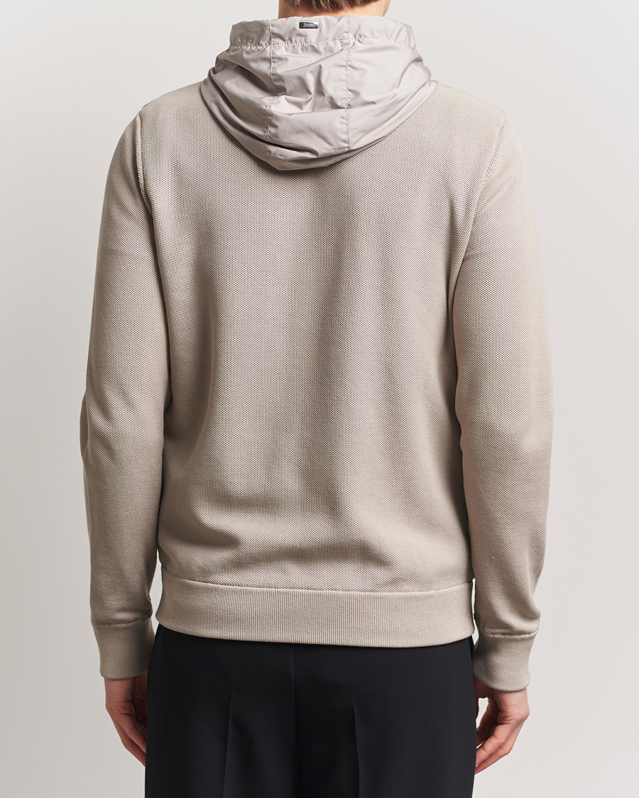 Men | Coats & Jackets | Herno | Hooded Hybrid Jacket Beige