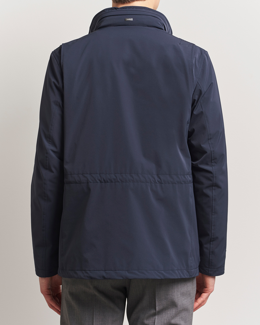 Men | Coats & Jackets | Herno | Soft Nylon Field Jacket Navy