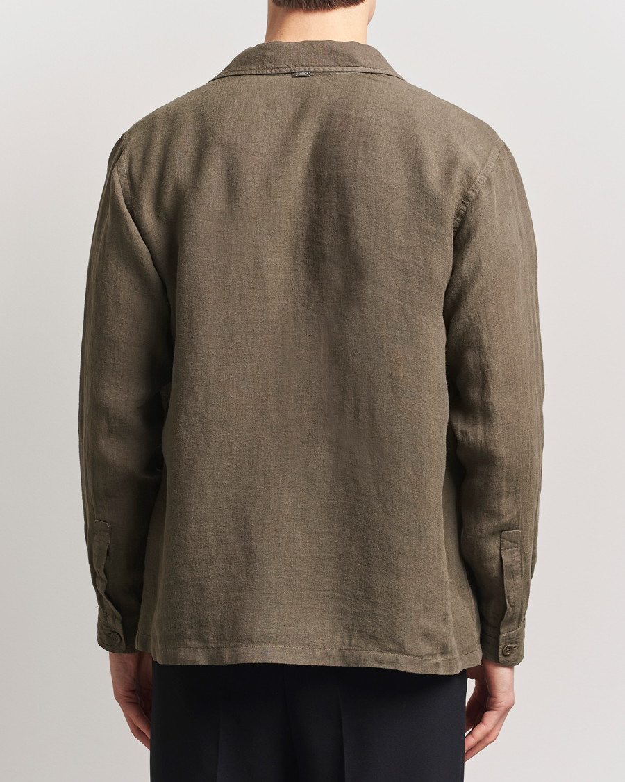 Men | Coats & Jackets | Herno | Linen Safari Jacket Military