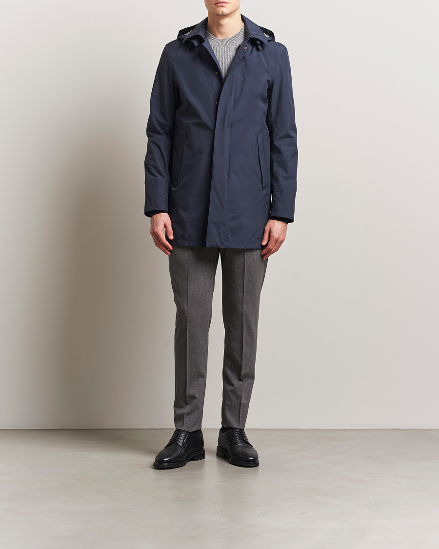 Men | Coats & Jackets | Herno | Gore-Tex Coat Navy