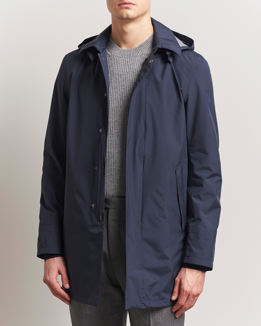 Men | Coats & Jackets | Herno | Gore-Tex Coat Navy