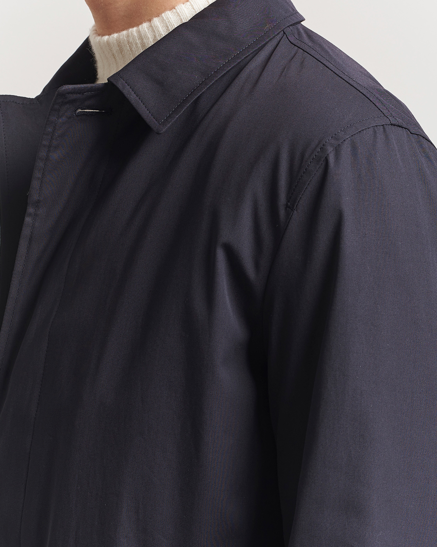 Men | Coats & Jackets | Herno | Cotton Car Coat Navy