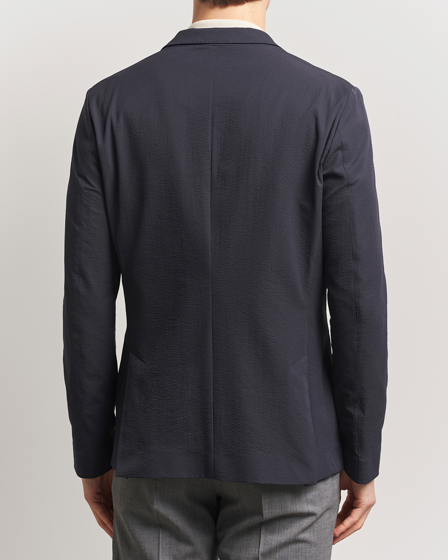 Men | Blazers | Herno | Seersucker Blazer Navy