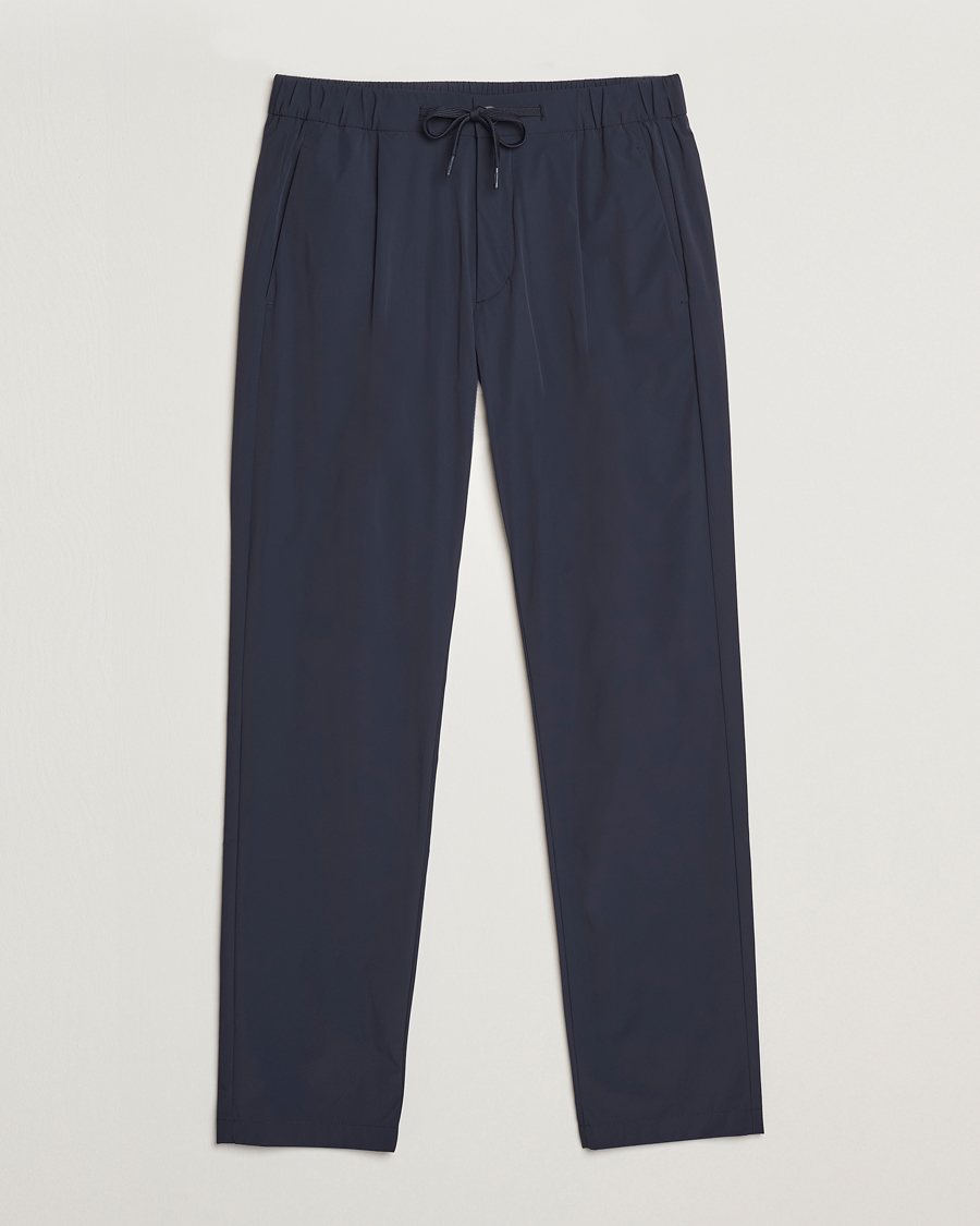 Men | Trousers | Herno | Nylon Drawstring Pants Navy