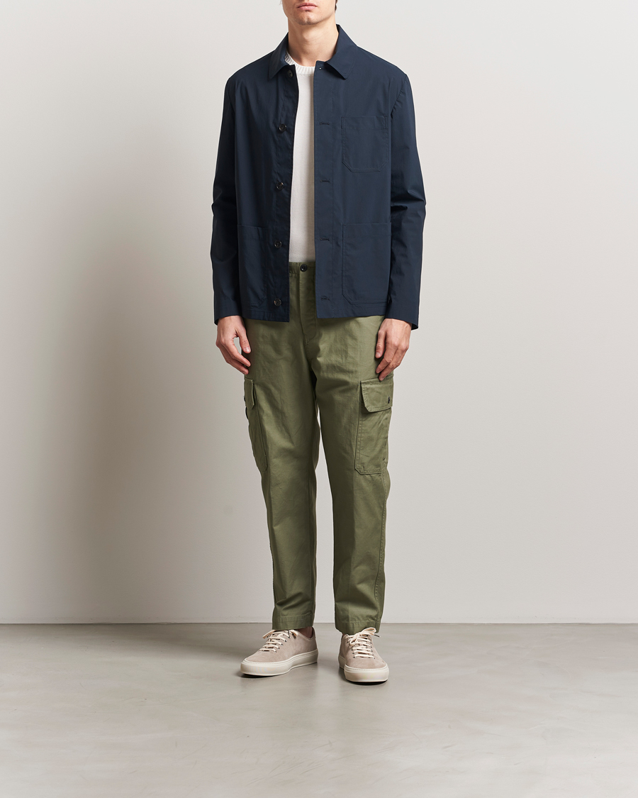 Men | Trousers | Incotex | Regular Fit Cargo Pants Military