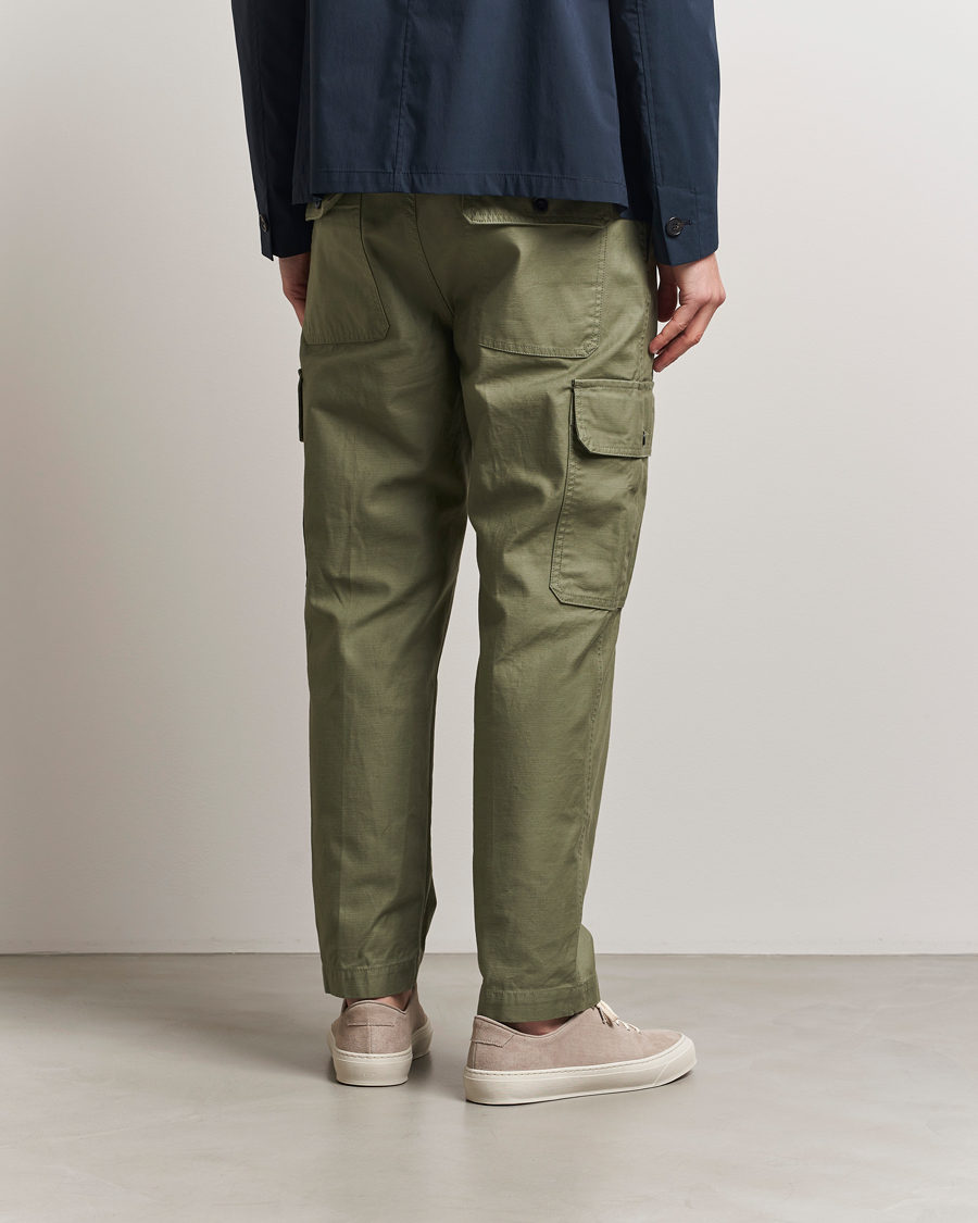 Men | Trousers | Incotex | Regular Fit Cargo Pants Military