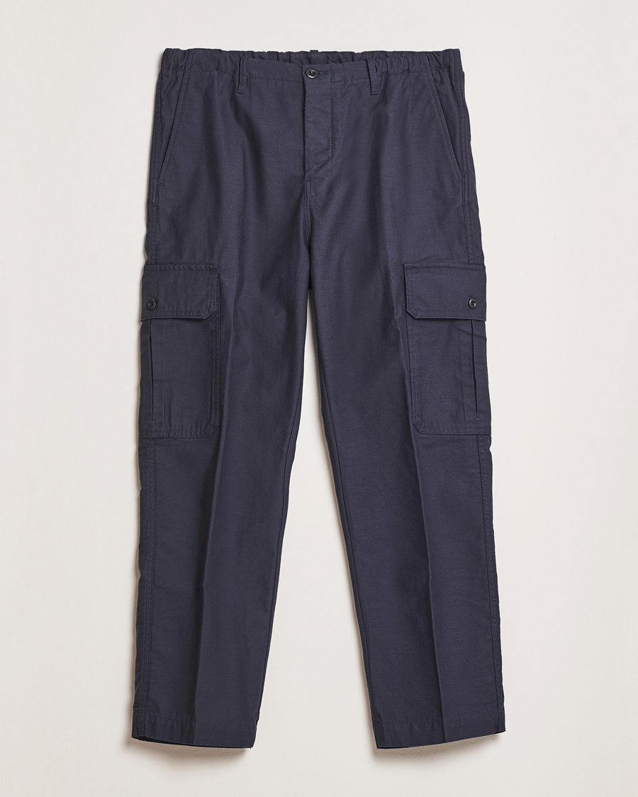 Men | Trousers | Incotex | Regular Fit Cargo Pants Navy
