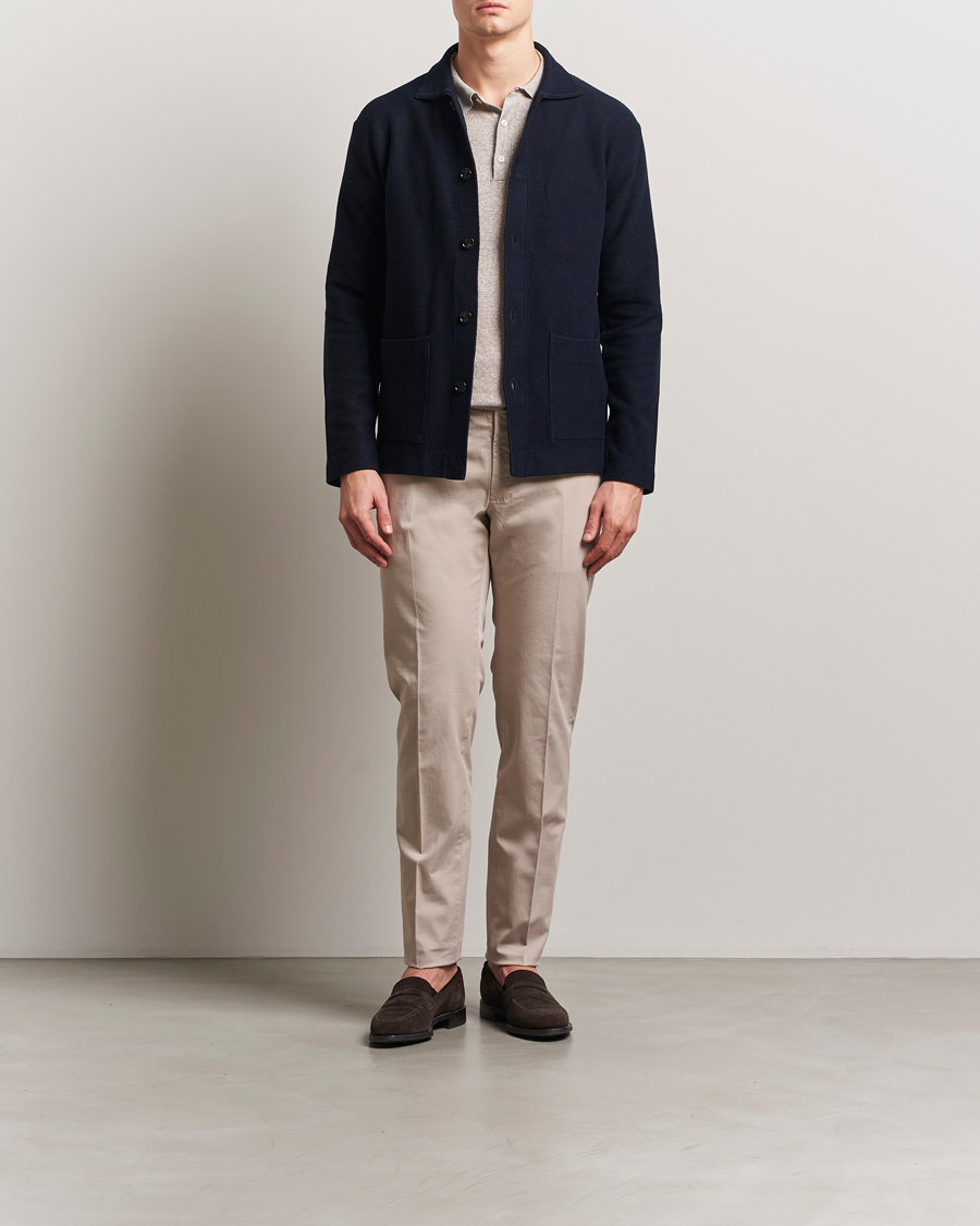 Men | Trousers | Incotex | Slim Fit Comfort Chinos Light Beige