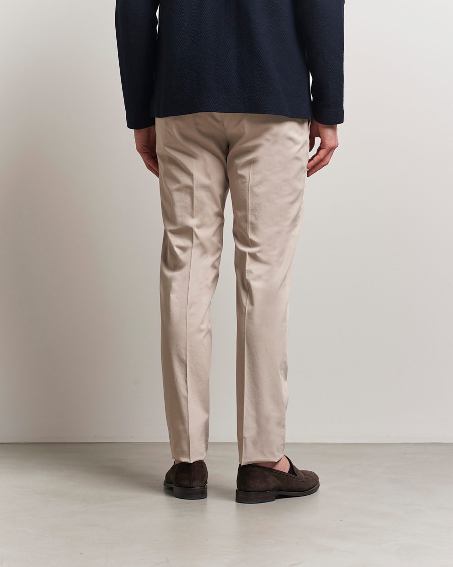 Men | Trousers | Incotex | Slim Fit Comfort Chinos Light Beige