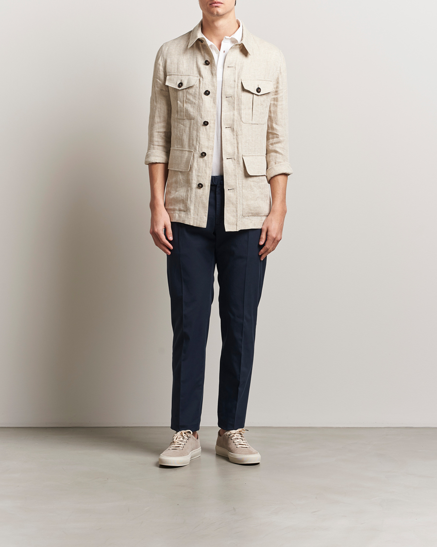 Men | Trousers | Incotex | Slim Fit Comfort Chinos Navy