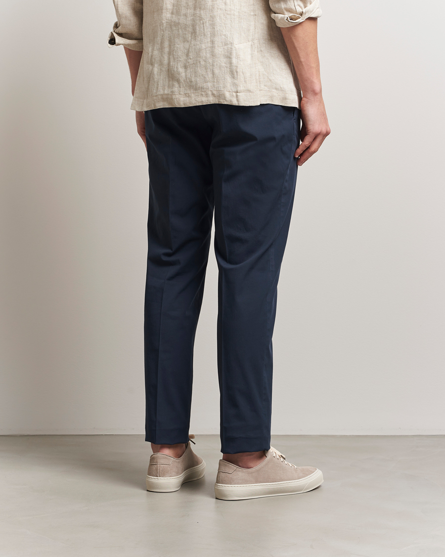 Men | Trousers | Incotex | Slim Fit Comfort Chinos Navy