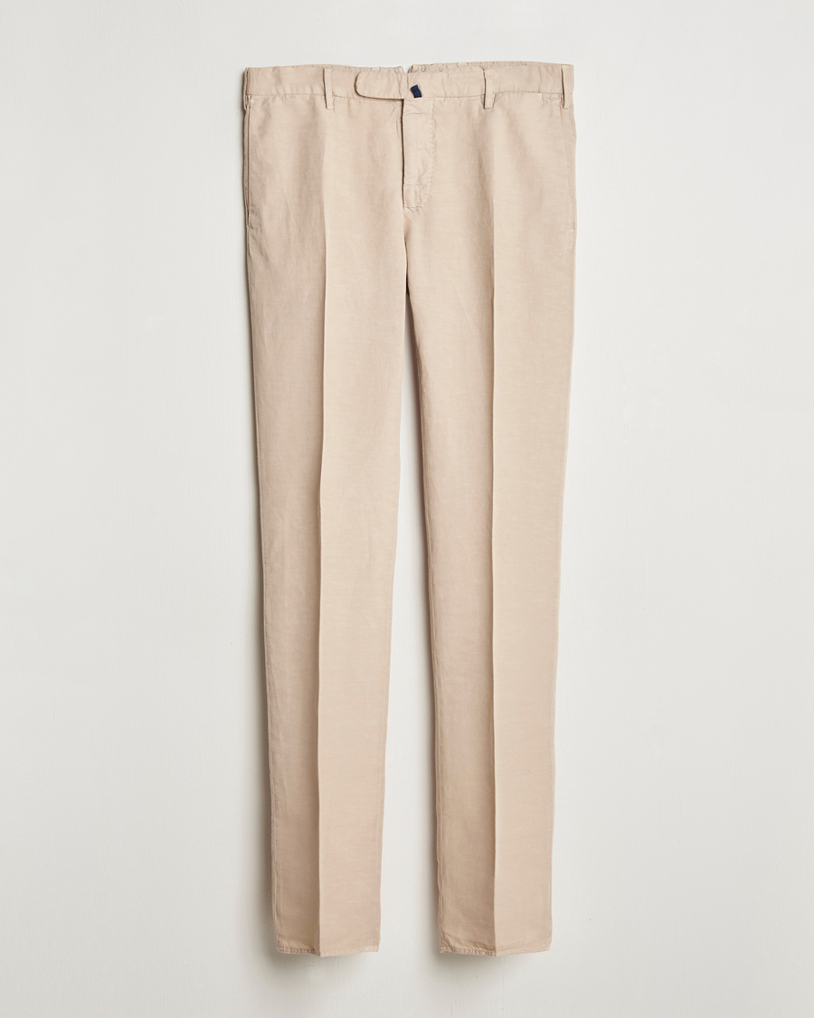 Men | Trousers | Incotex | Slim Fit Chinolino Trousers Beige