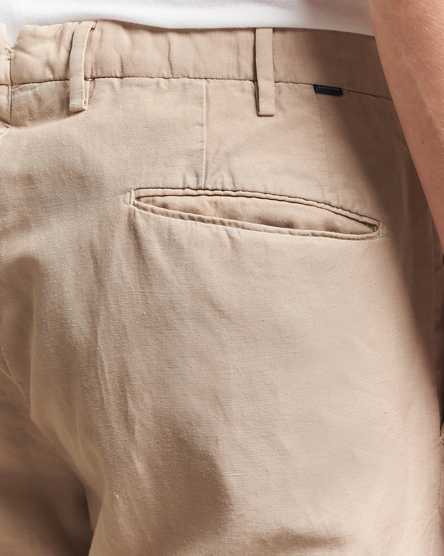 Men | Trousers | Incotex | Slim Fit Chinolino Trousers Beige