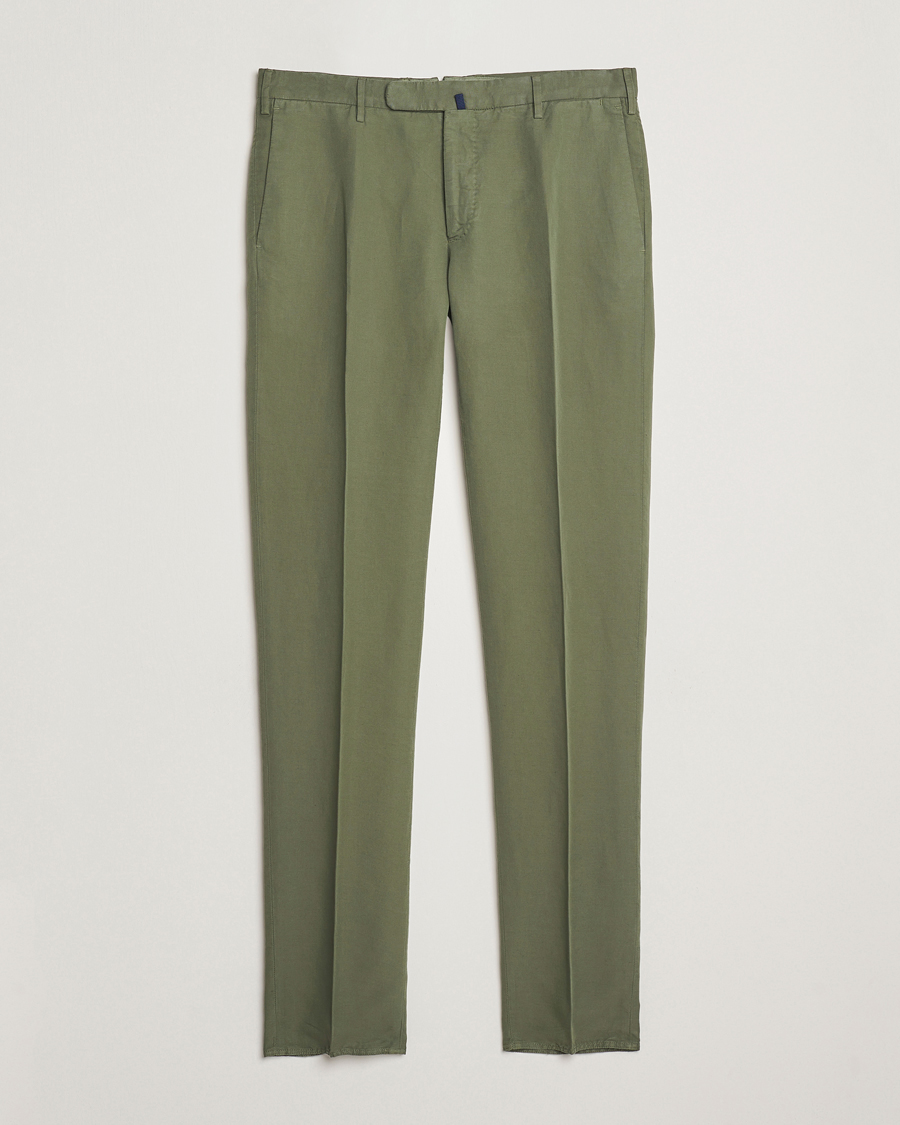 Men | Trousers | Incotex | Slim Fit Chinolino Trousers Green