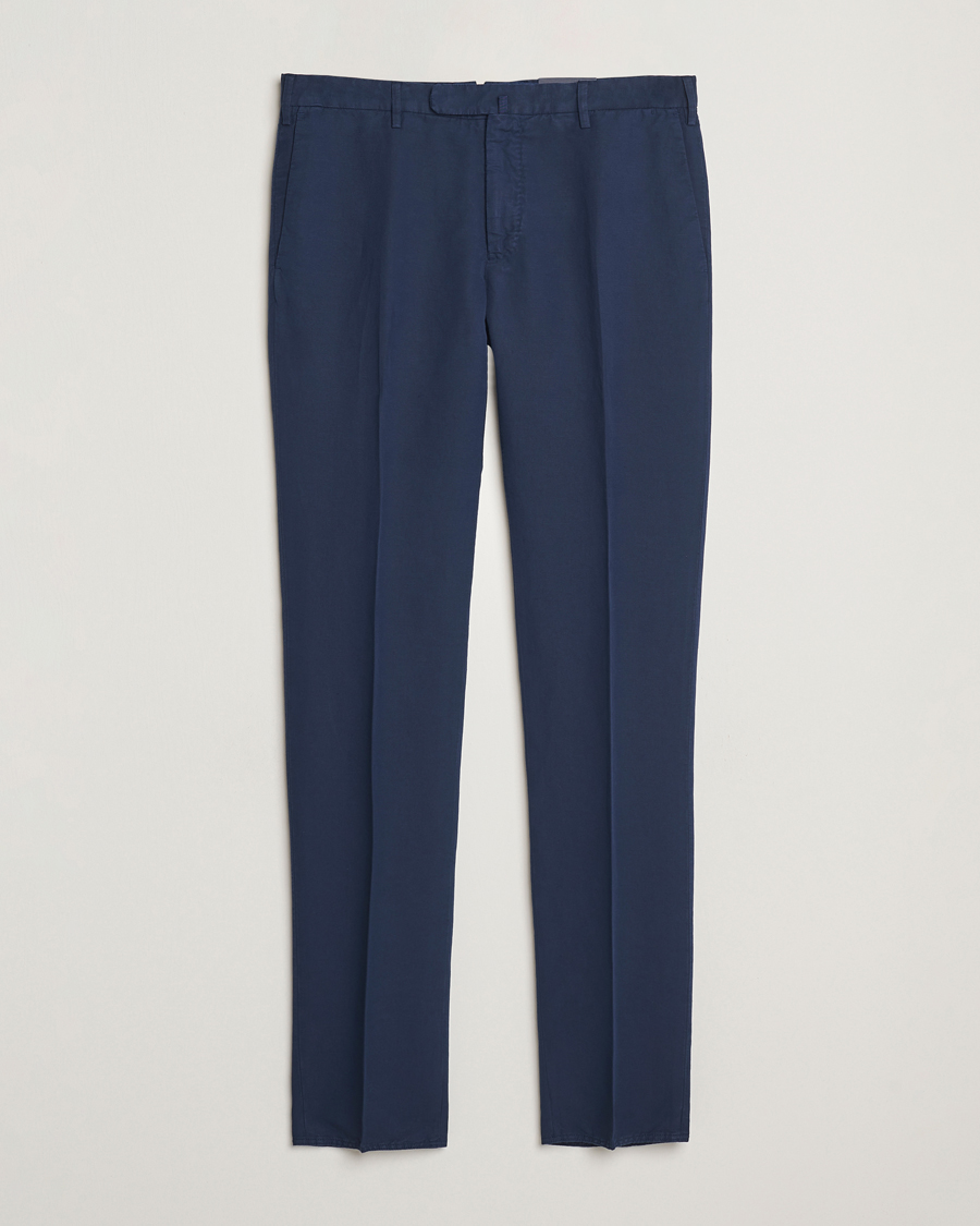 Men | Trousers | Incotex | Slim Fit Chinolino Trousers Navy