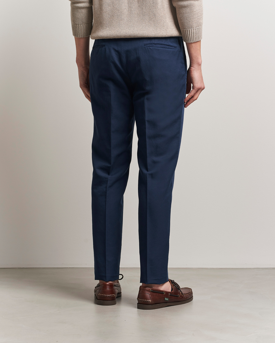 Men | Trousers | Incotex | Slim Fit Chinolino Trousers Navy