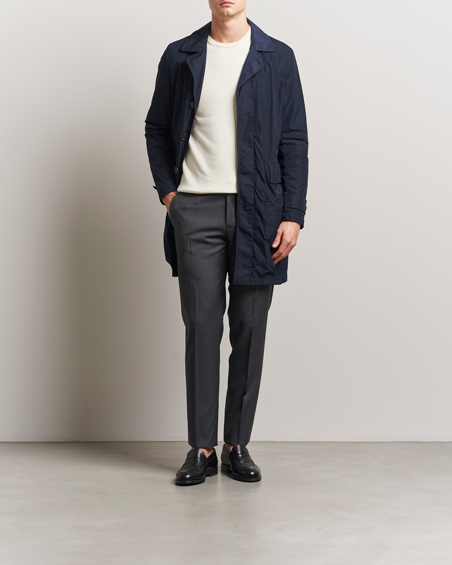 Men | Trousers | Incotex | Slim Fit Super 100s Wool Trousers Medium Grey