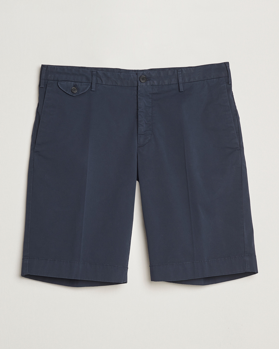 Men | Shorts | Incotex | Cotton Comfort Shorts Navy
