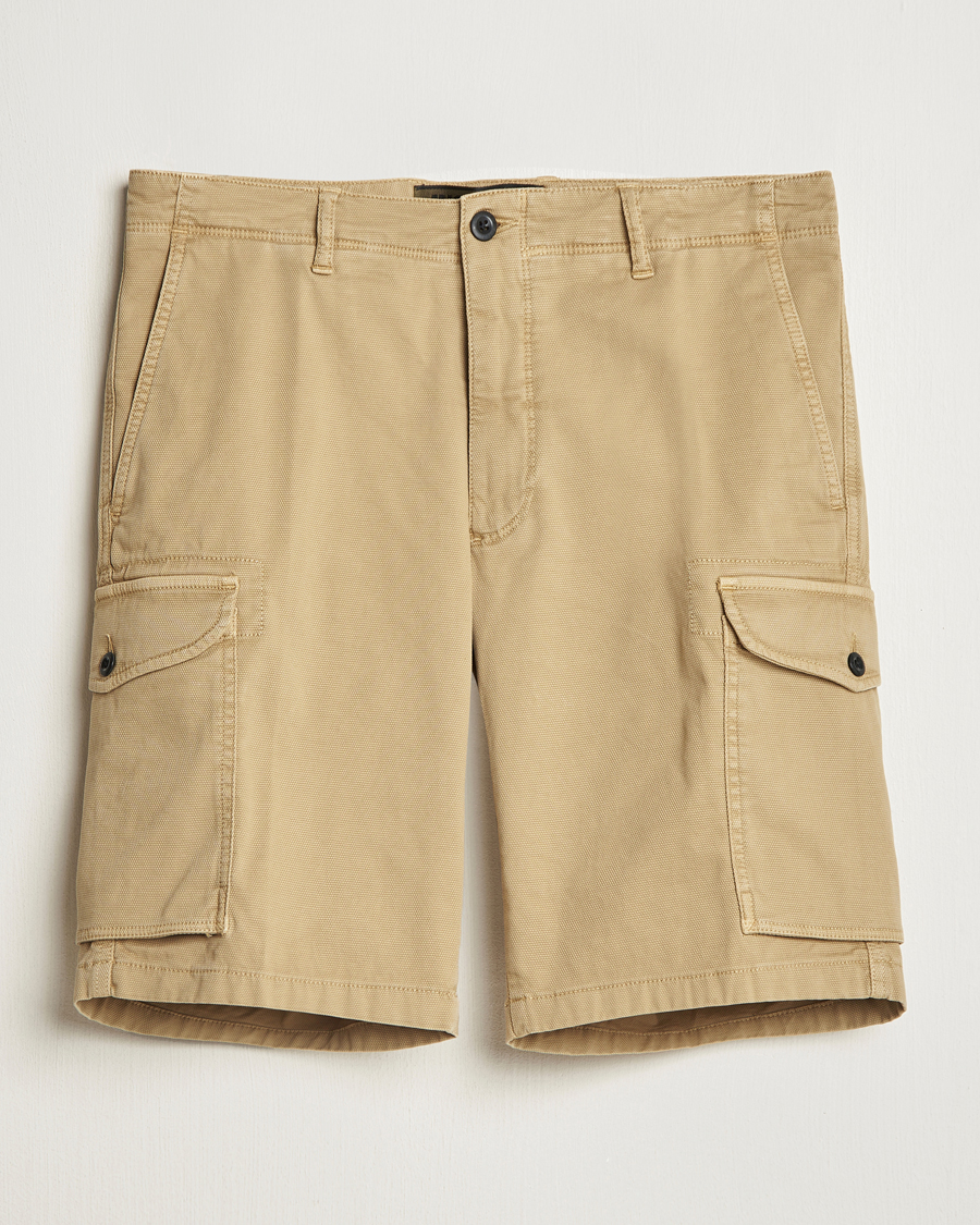 Men | Shorts | Incotex | Cotton Cargo Shorts Beige
