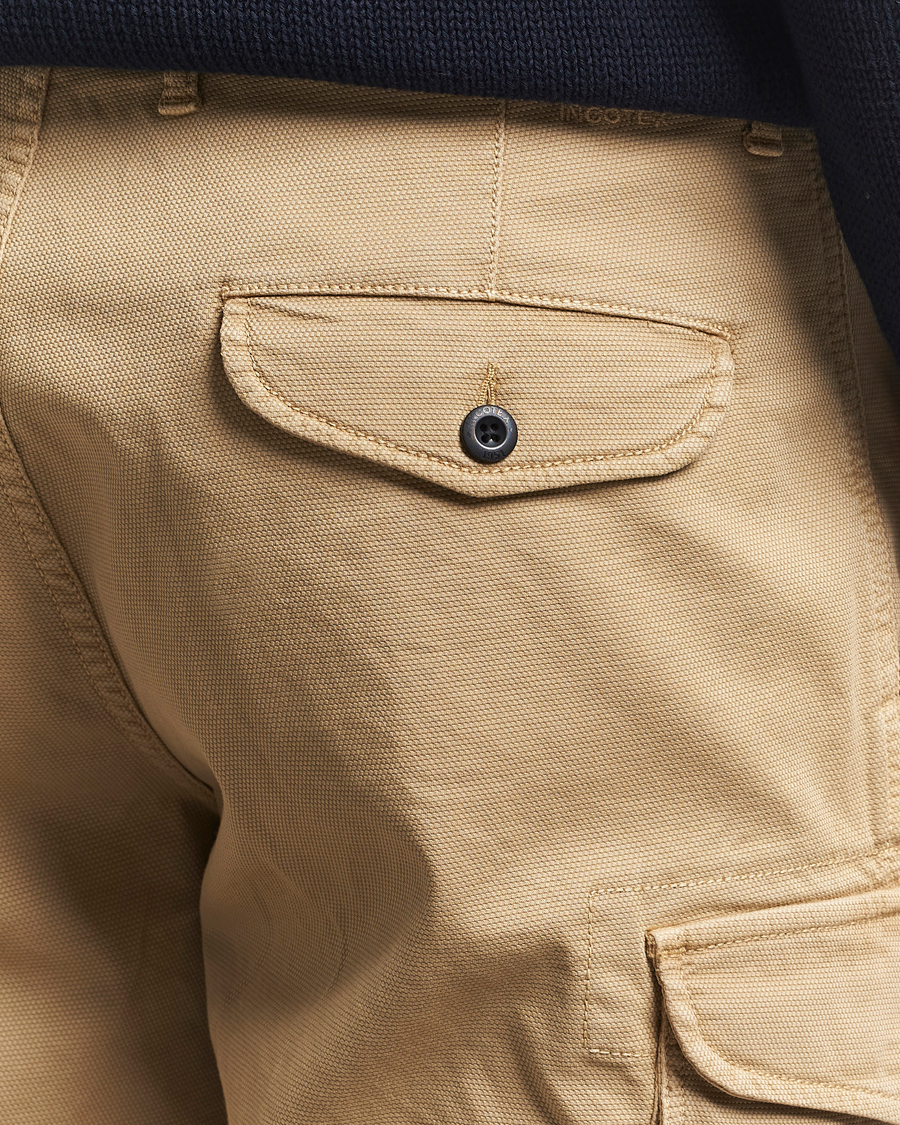 Men | Shorts | Incotex | Cotton Cargo Shorts Beige