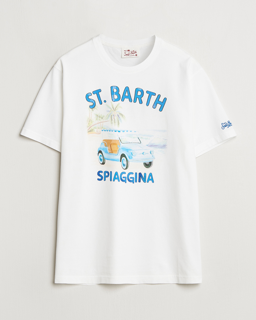 Men | T-Shirts | MC2 Saint Barth | Printed Cotton T-Shirt Spiaggina