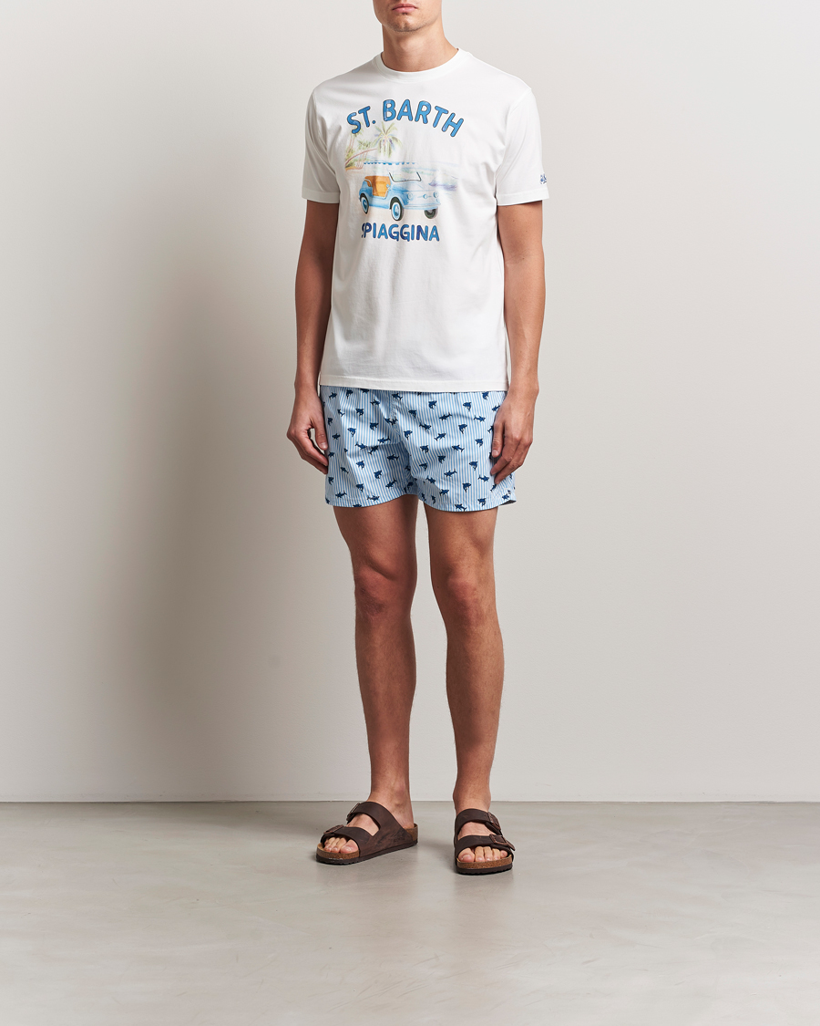 Men | T-Shirts | MC2 Saint Barth | Printed Cotton T-Shirt Spiaggina