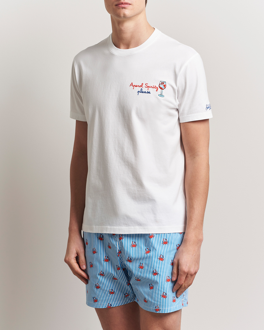 Men | T-Shirts | MC2 Saint Barth | Printed Cotton T-Shirt Spritz Please