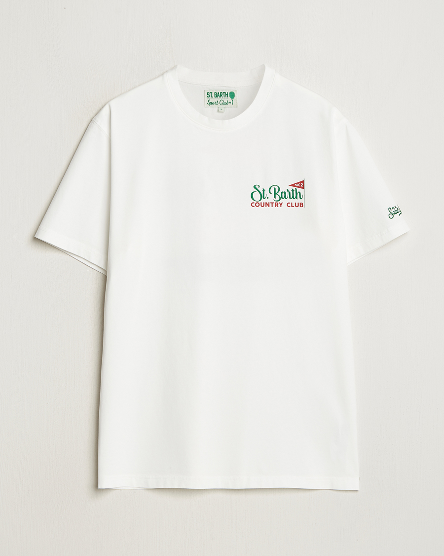Men | T-Shirts | MC2 Saint Barth | Printed Cotton T-Shirt Country Golf