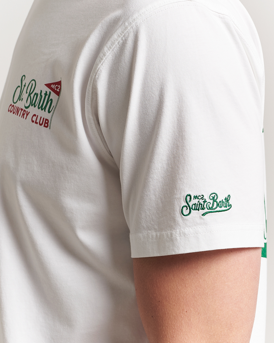 Men | T-Shirts | MC2 Saint Barth | Printed Cotton T-Shirt Country Golf