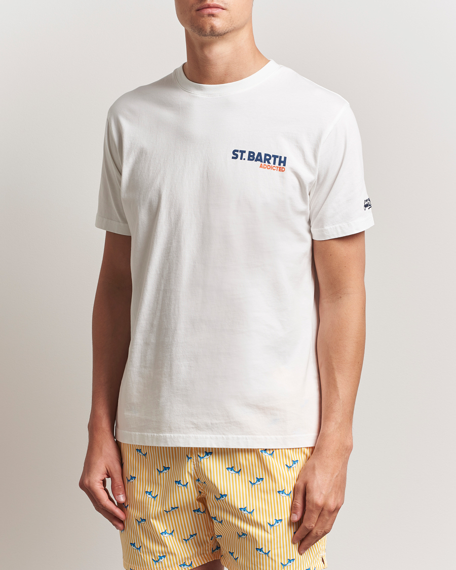 Men | T-Shirts | MC2 Saint Barth | Printed Cotton T-Shirt St Barth Addicted